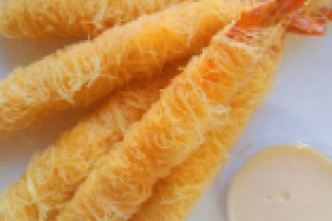 Креветки Катаифи